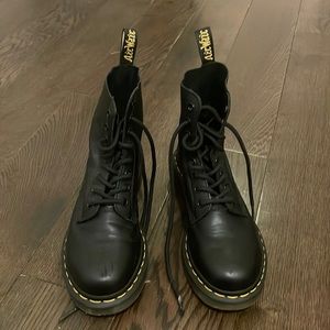 Dr. Marten leather lace up boots size 6